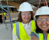 Julie Hohl and Jane Riddle at University of Marilyn